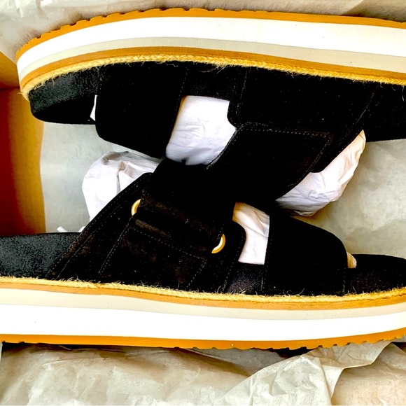 NIB Cole Haan Cloud Slide Black Suede Sandals - Picture 2 of 12